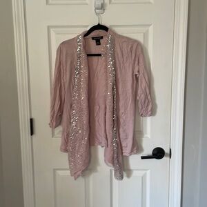 White House black market sequin cardigan